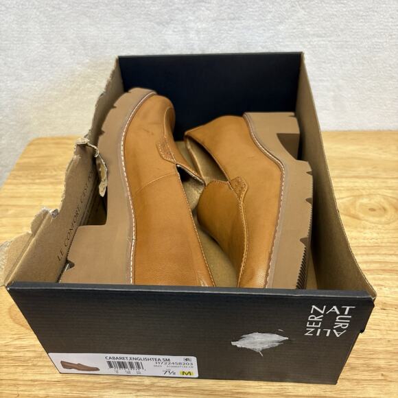 Naturalizer Women's Cabaret Slip On Lug Sole Loafer Shoe English Brown Size 7.5 - Picture 13 of 14